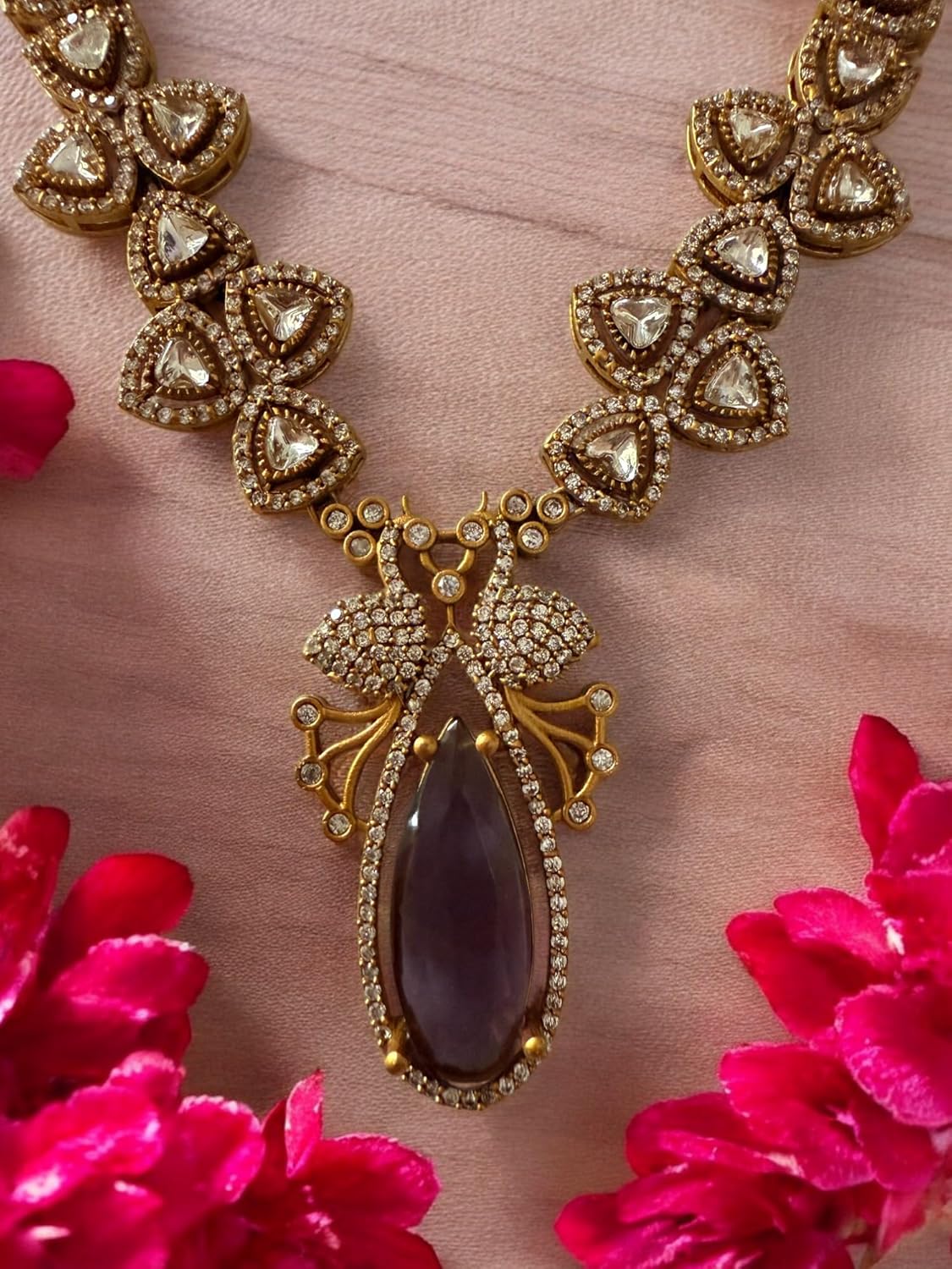 Rebekah Lavender Grace -Studded Necklace Set