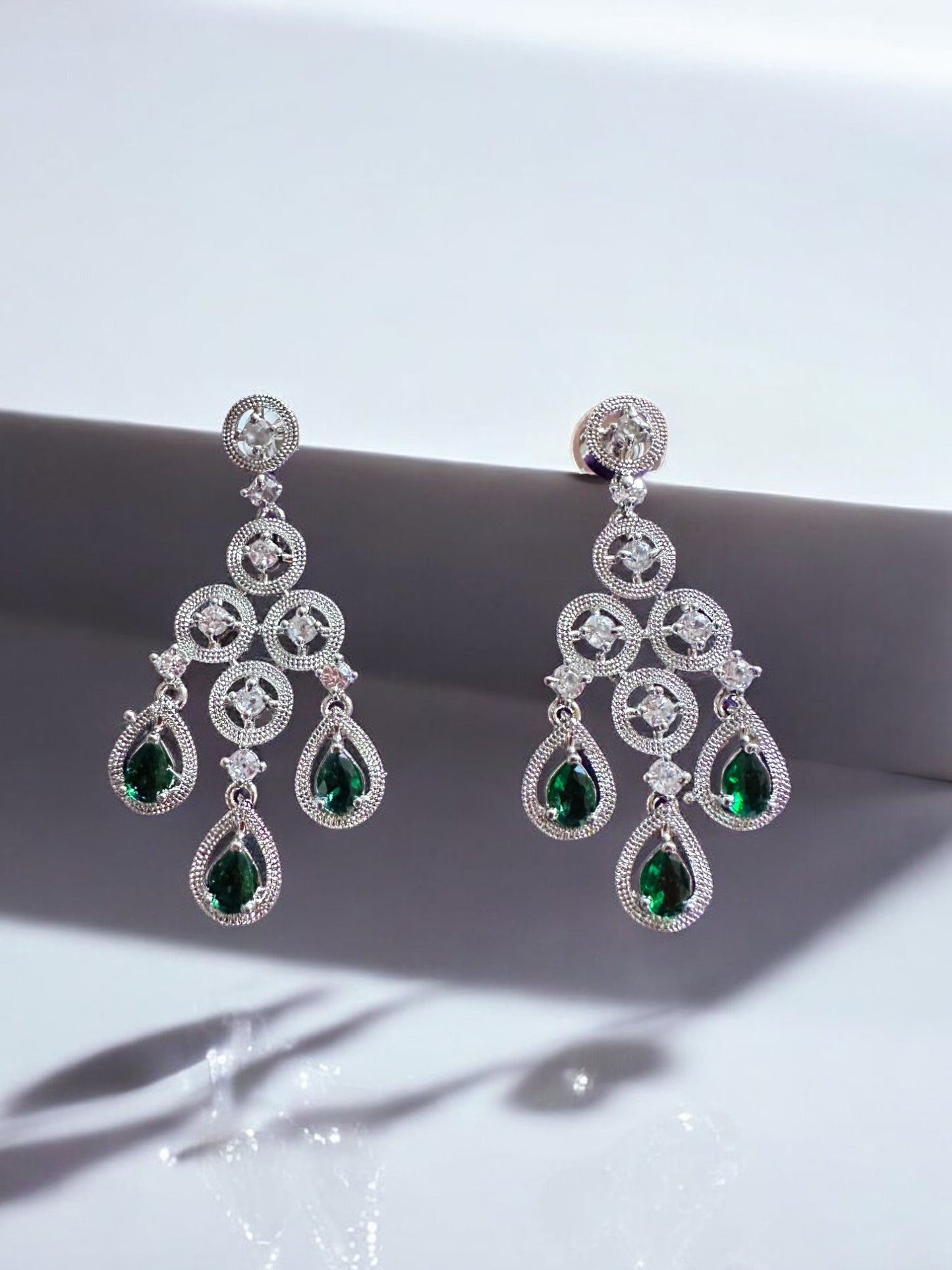 Cubic Zircon Red Bridal Chocker Set