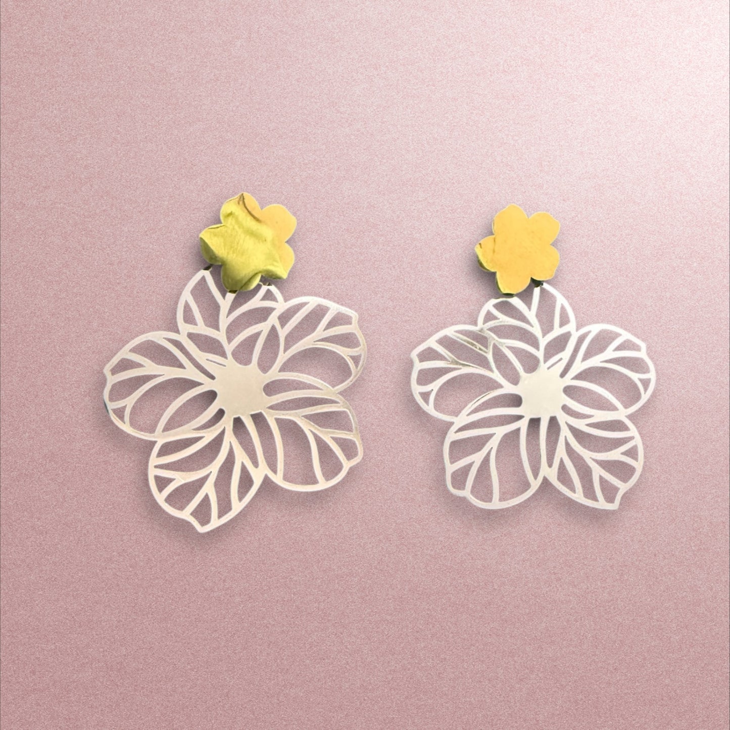 Floral Elegance: Delicate Cutout Earrings for a Graceful Touch