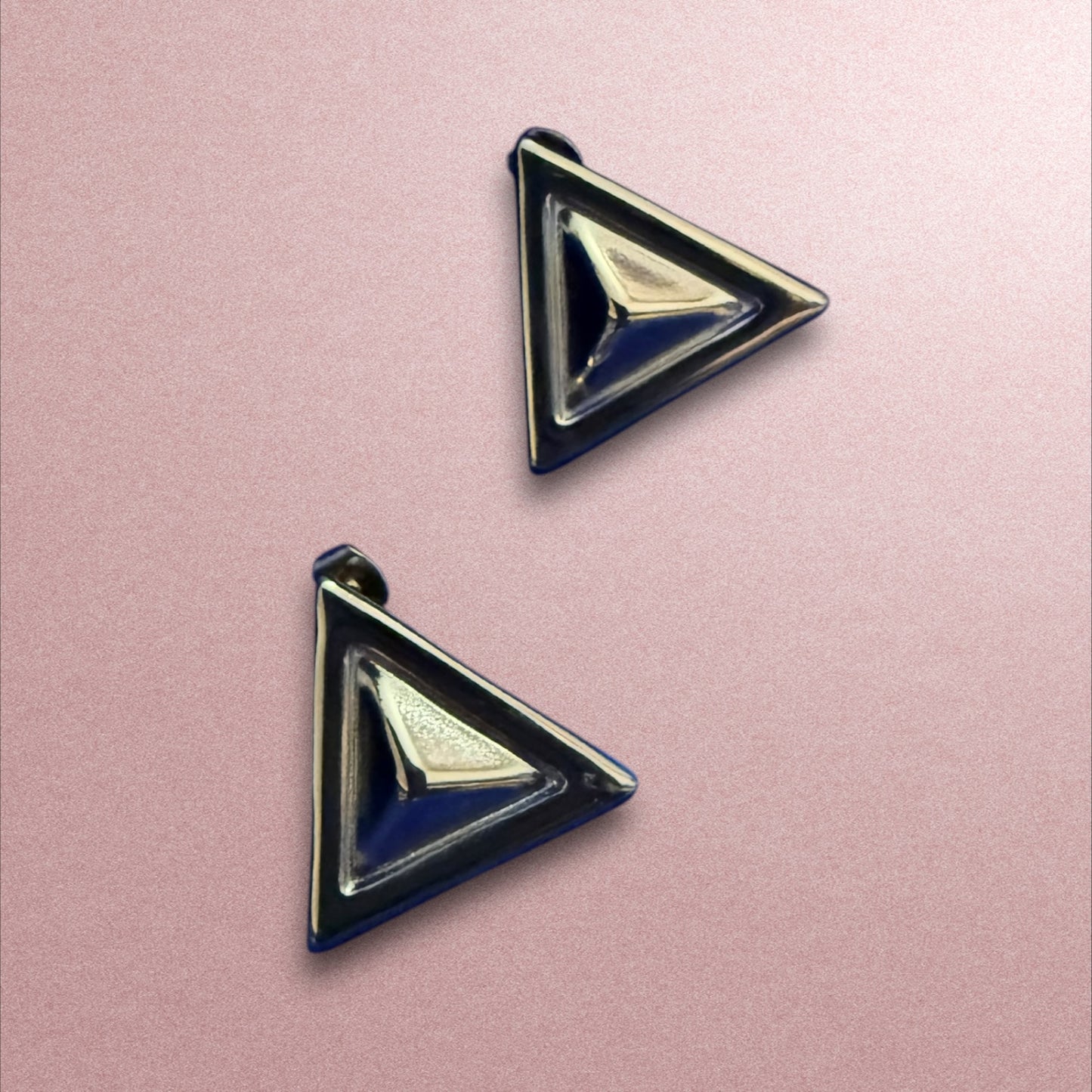 Bold Geometry: Sleek Triangular Earrings for a Modern Edge