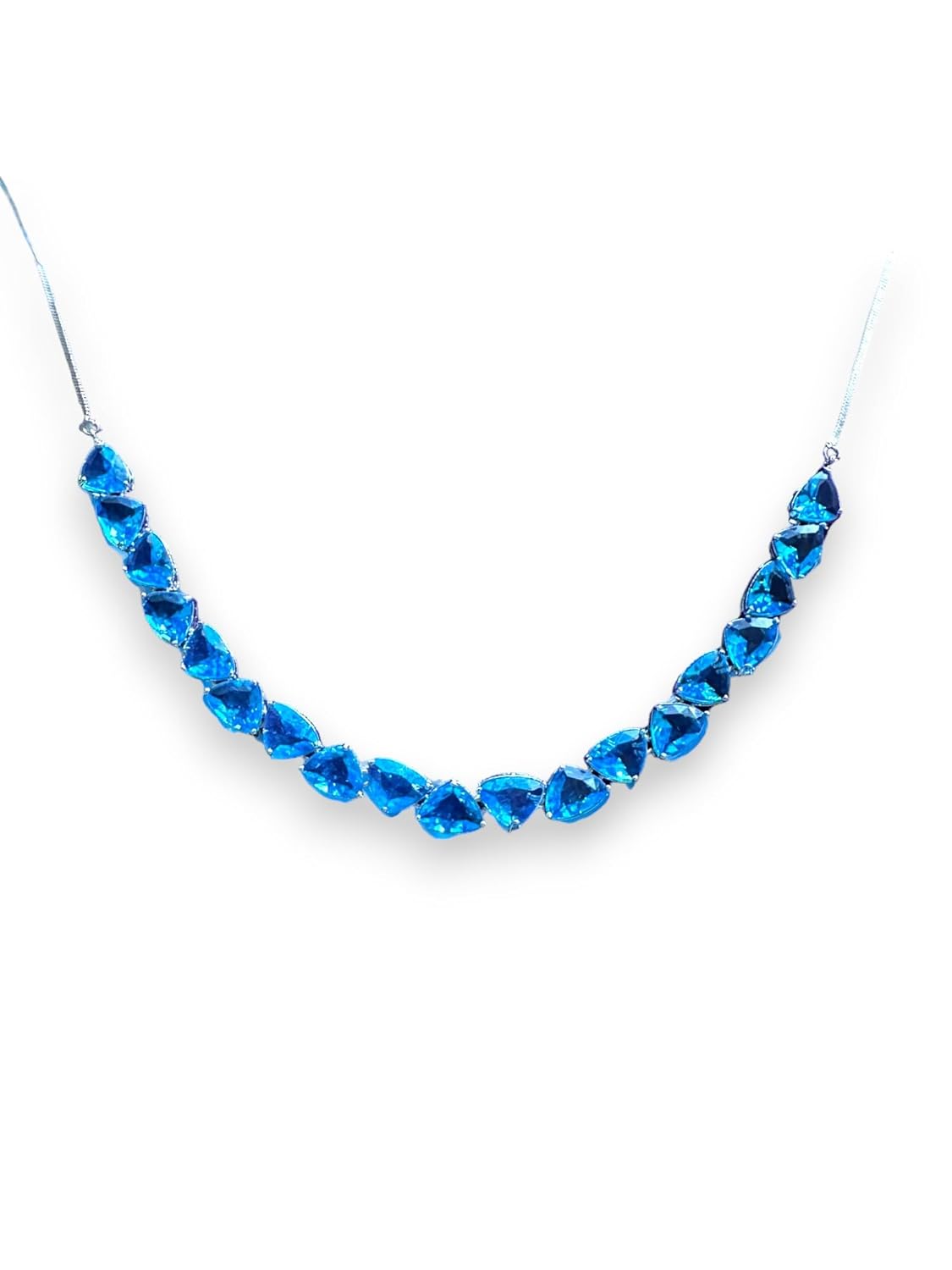 Blue Cubic Zirconia Necklace