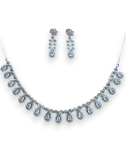 Elegant Diamante Necklace Set