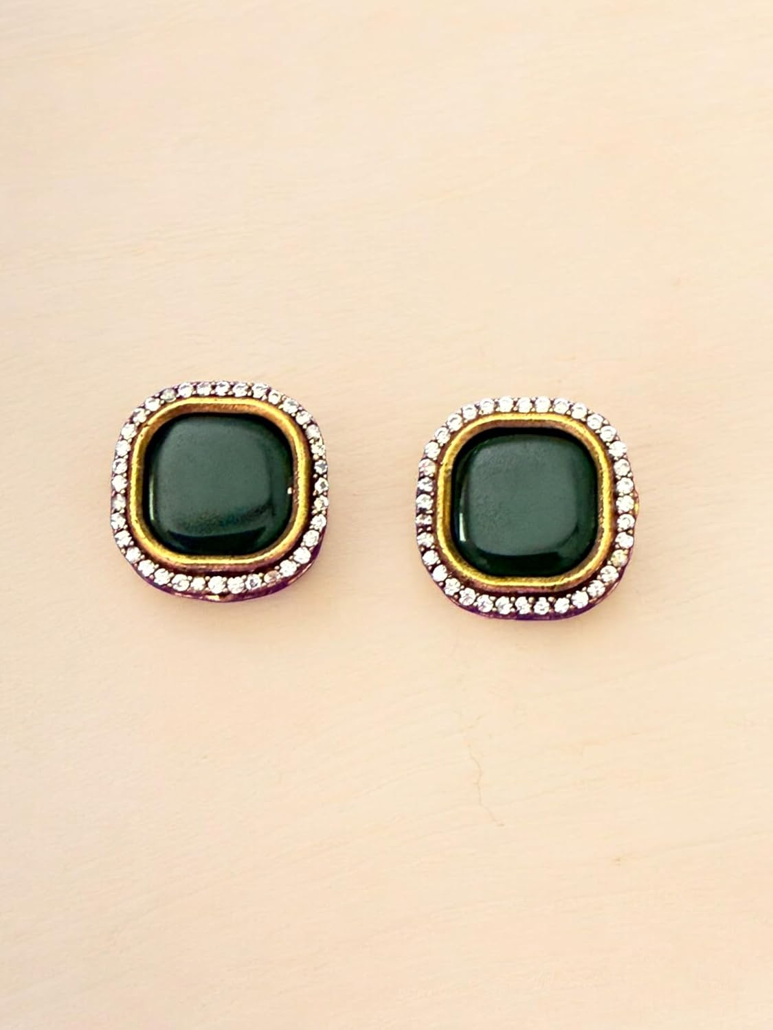 Rebekah Emerald Grace Kundan Pearl Choker Set