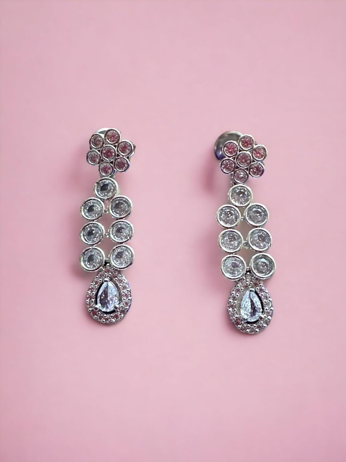 Elegant Diamante Necklace Set