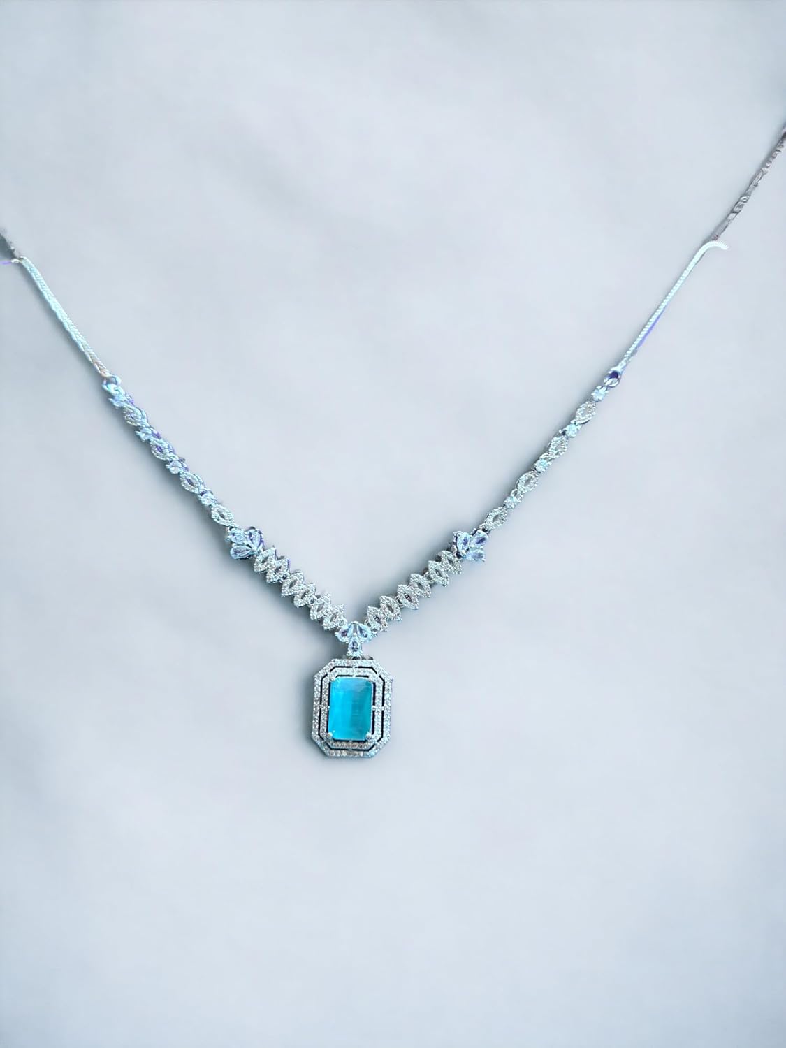 Crystal Jewelry Set for Women, Blue