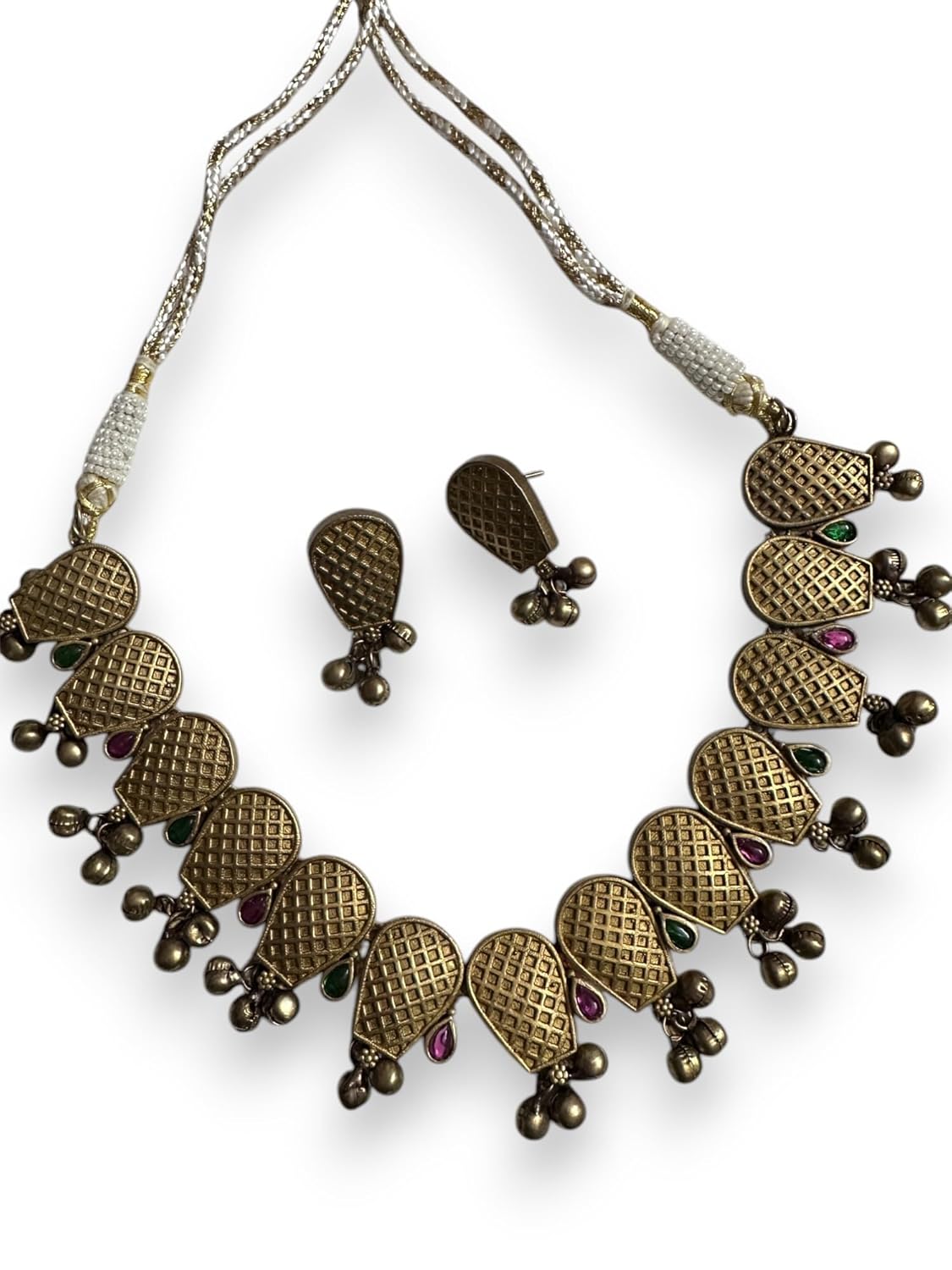 Antique Style Necklace Set with Earrings