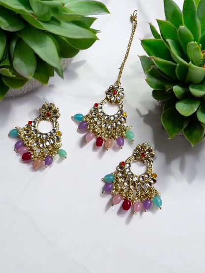 Pearl and Gold-Tone Necklace Set, Floral Design