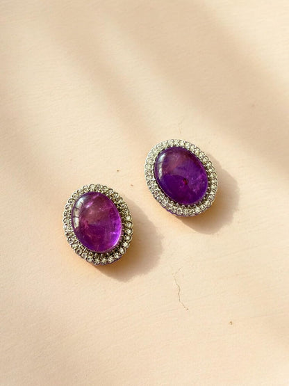 Rebekah Amethyst Majesty Pearl Choker Set