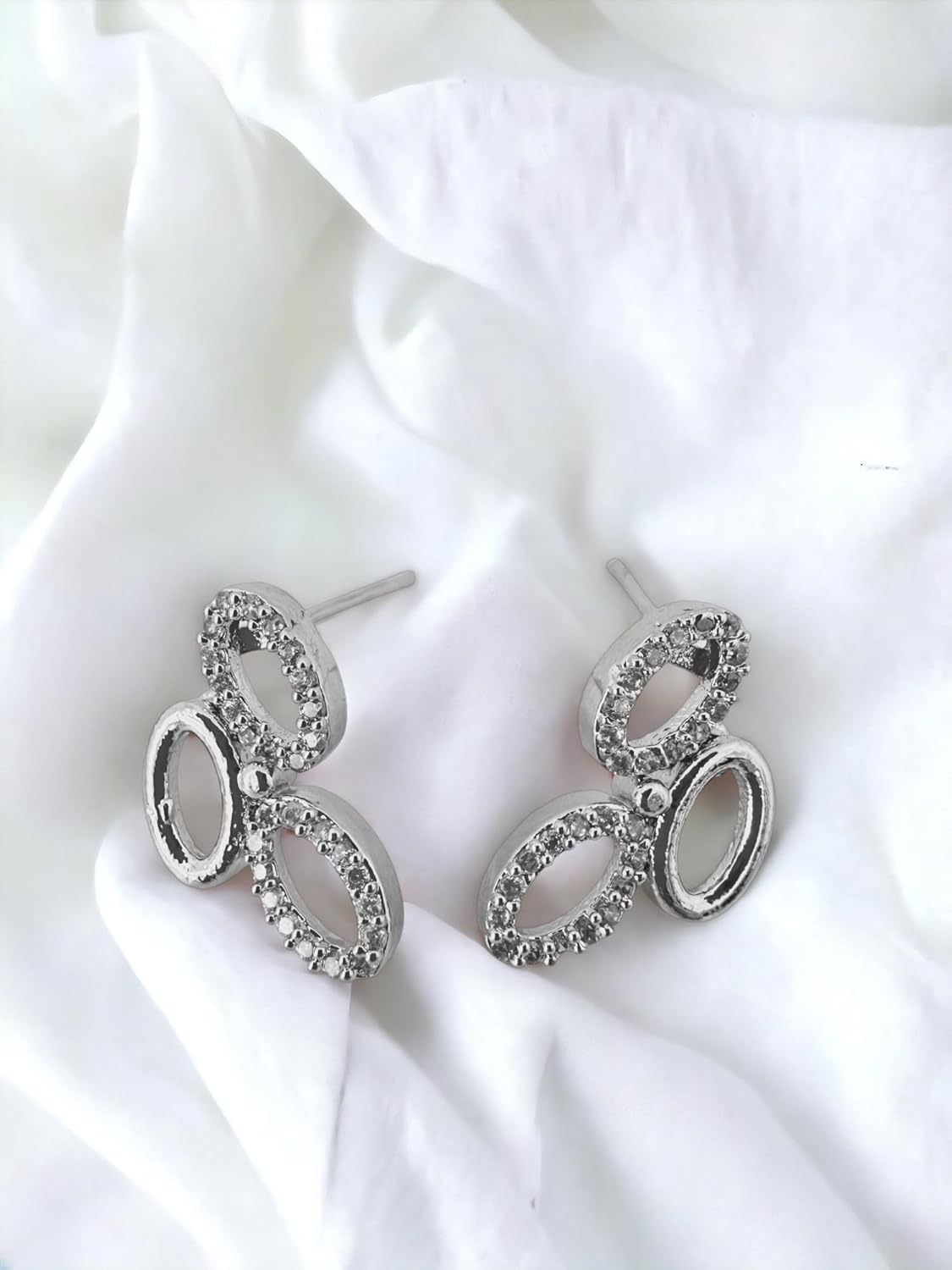 Oval Necklace and Earring Set for Women