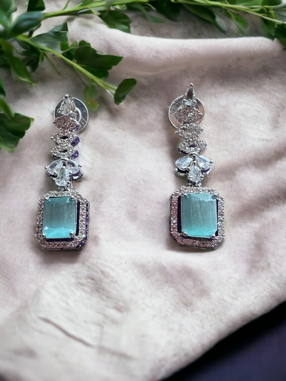 Crystal Jewelry Set for Women, Blue