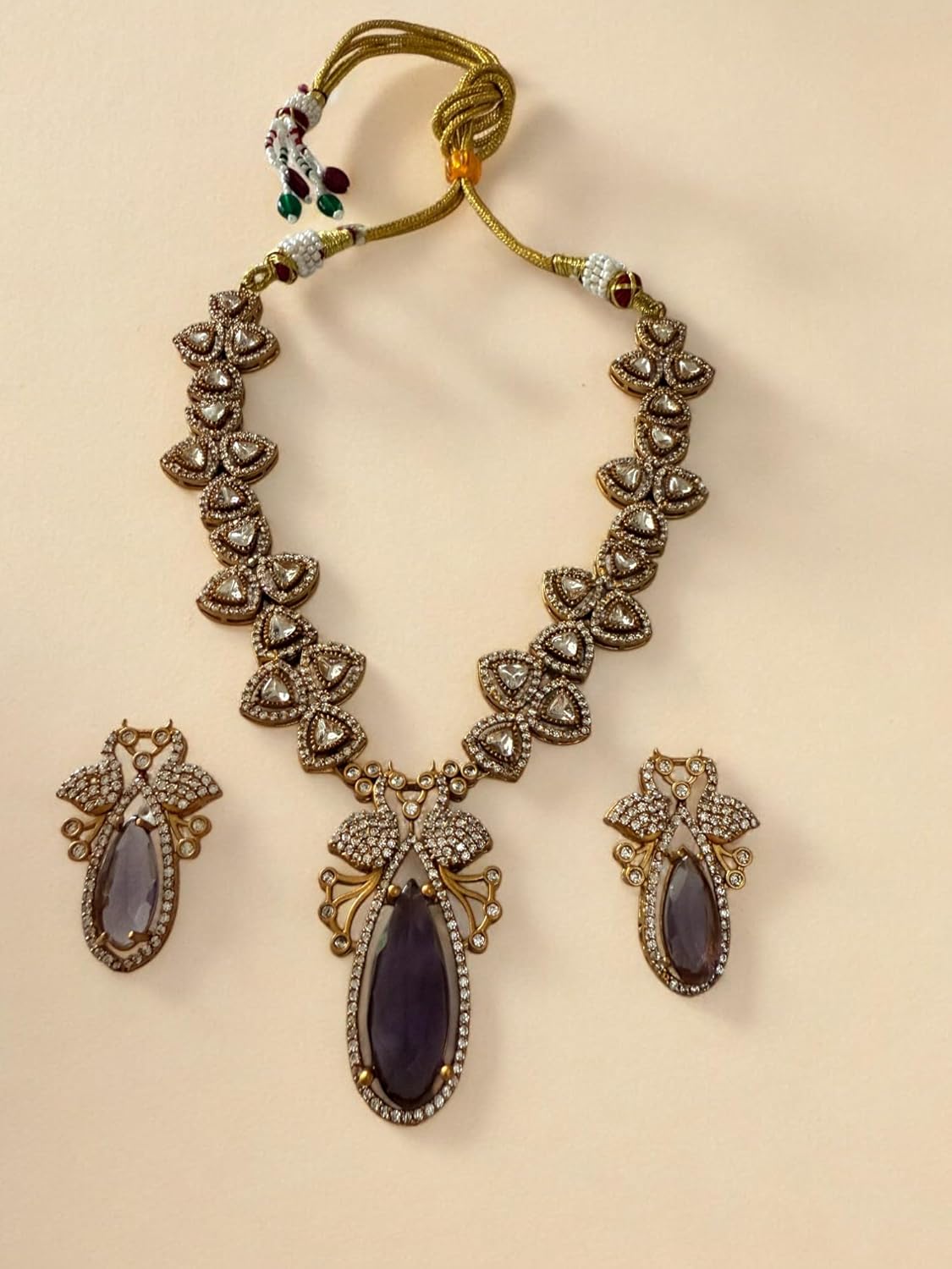 Rebekah Lavender Grace -Studded Necklace Set