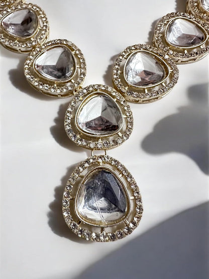 Polki Kundan Studded Victorian Necklace