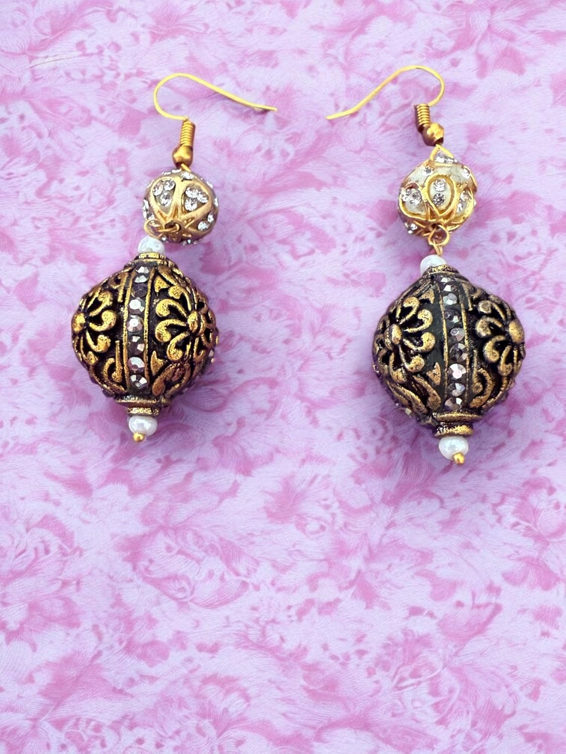 Regal Ruby Beaded and Encrusted Flexible Hasli Set