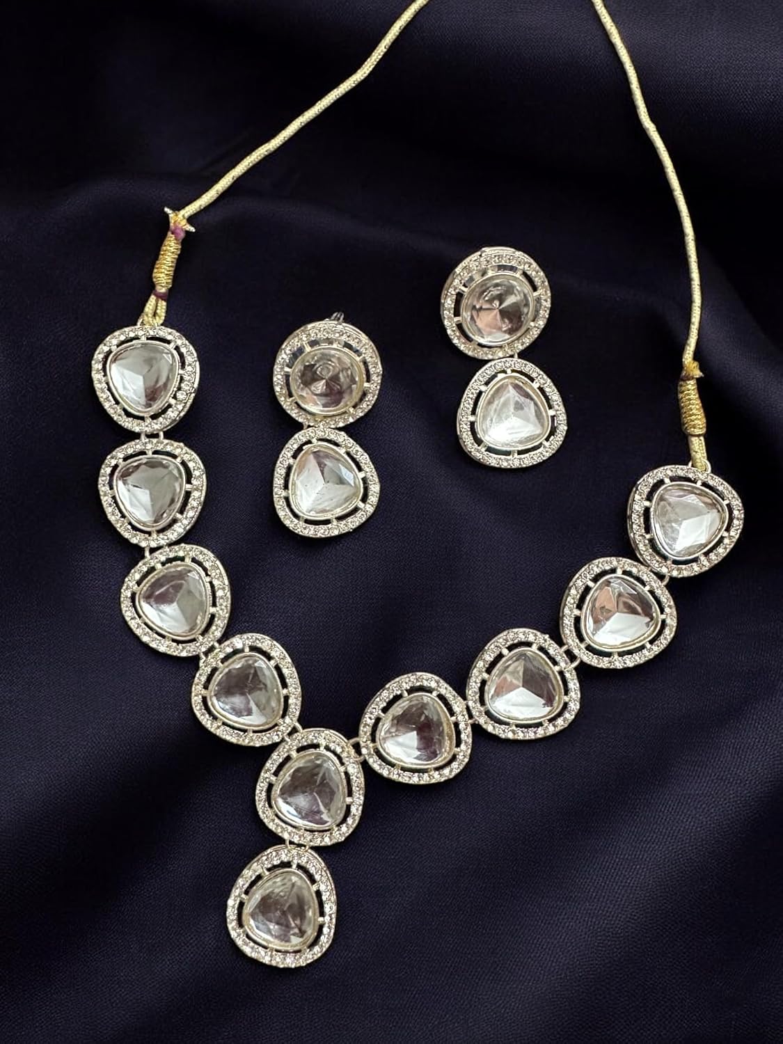 Polki Kundan Studded Victorian Necklace