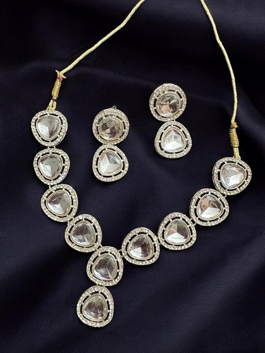 Polki Kundan Studded Victorian Necklace