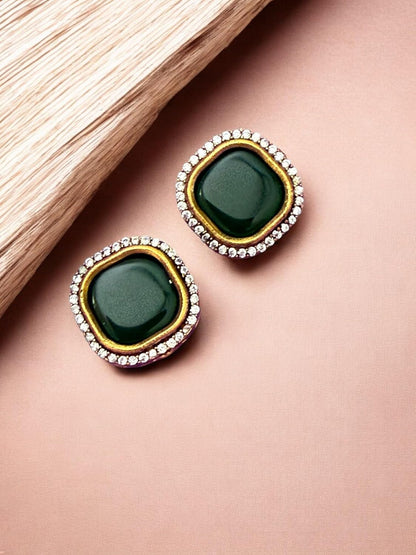 Rebekah Emerald Grace Kundan Pearl Choker Set