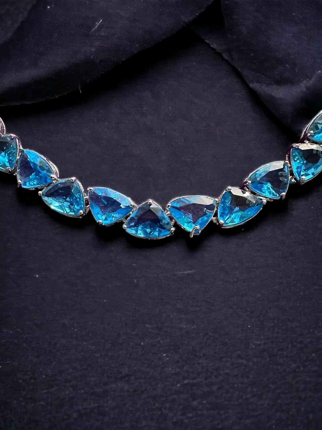 Blue Cubic Zirconia Necklace