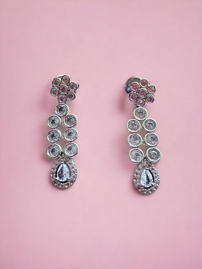 Premier Cubic Zircon Silver Necklace Set
