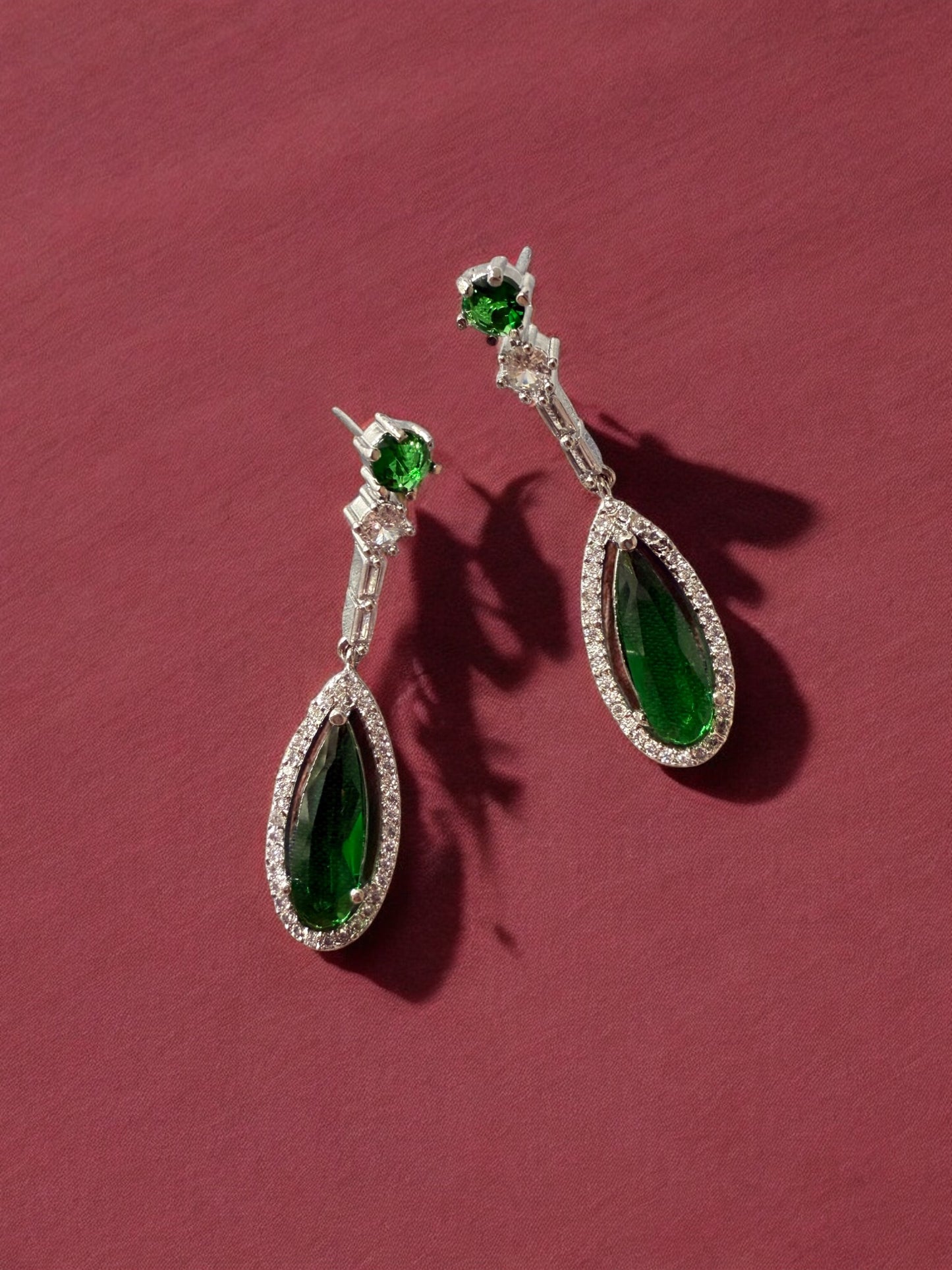 Designer Stone-Studded Necklace Set with Matching Earrings
