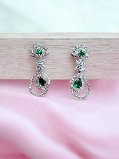 Rhodium Plated Silver Jewel Set 
