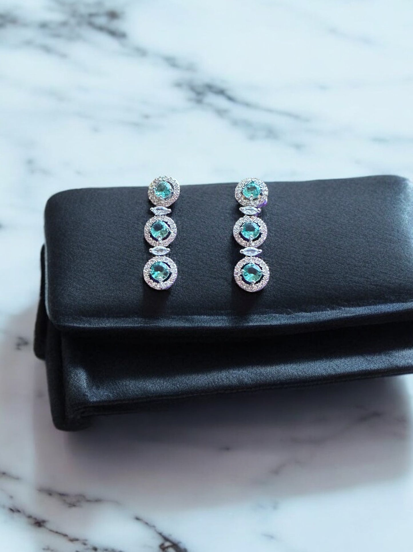 Sea Green Stone Studded Necklace