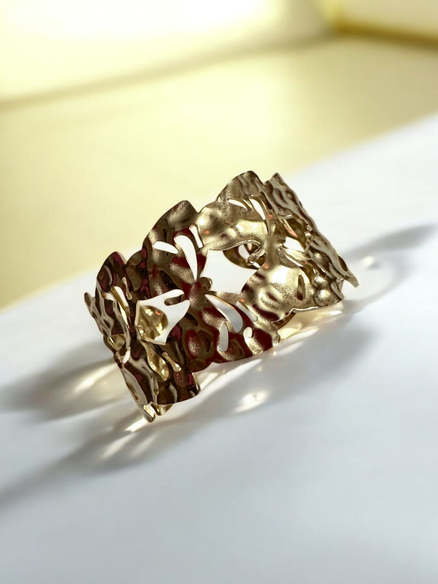 Butterfly-Inspired Gold Cuff – A Symbol of Elegance and Transformation