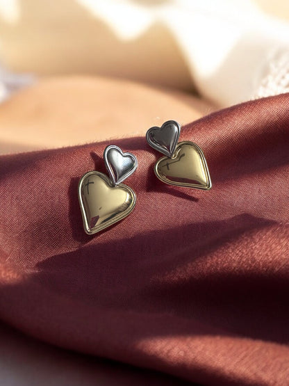 Anti Tarnish Gold Silver Earrings