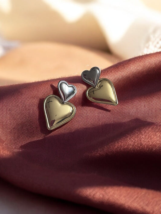 Anti Tarnish Gold Silver Earrings