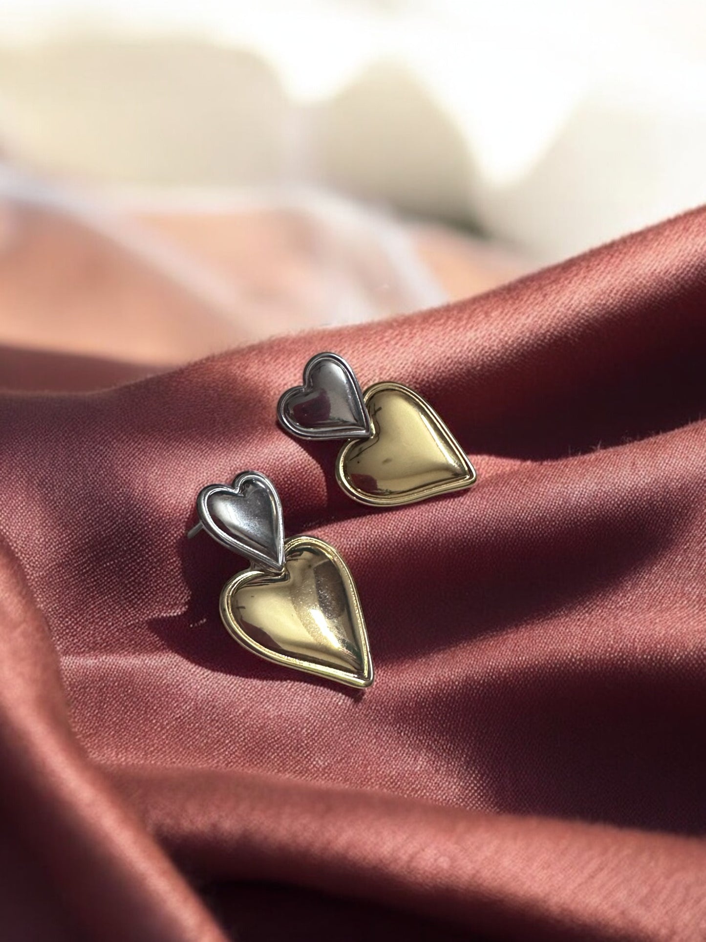 Anti Tarnish Gold Silver Earrings
