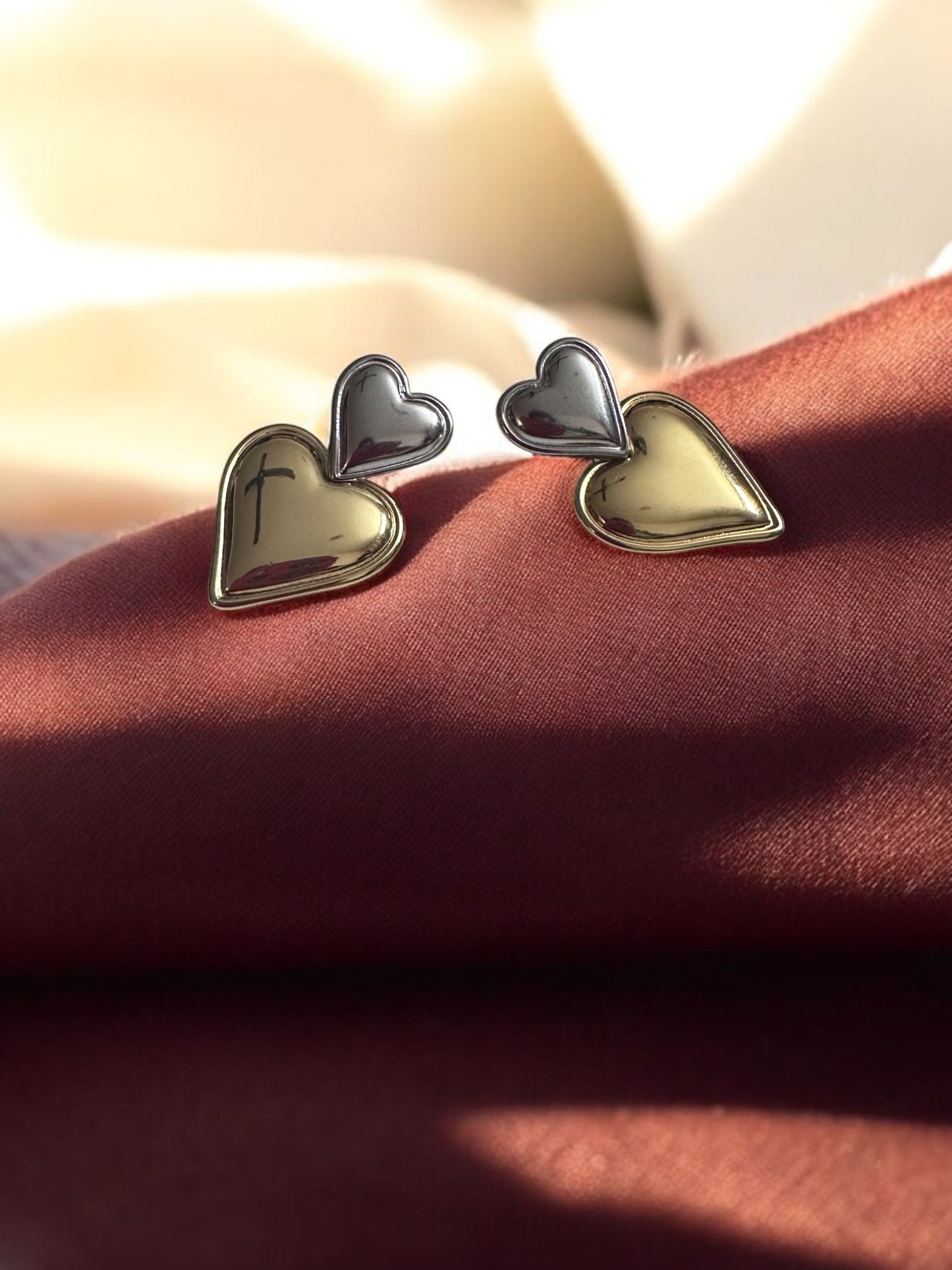 Anti Tarnish Gold Silver Earrings