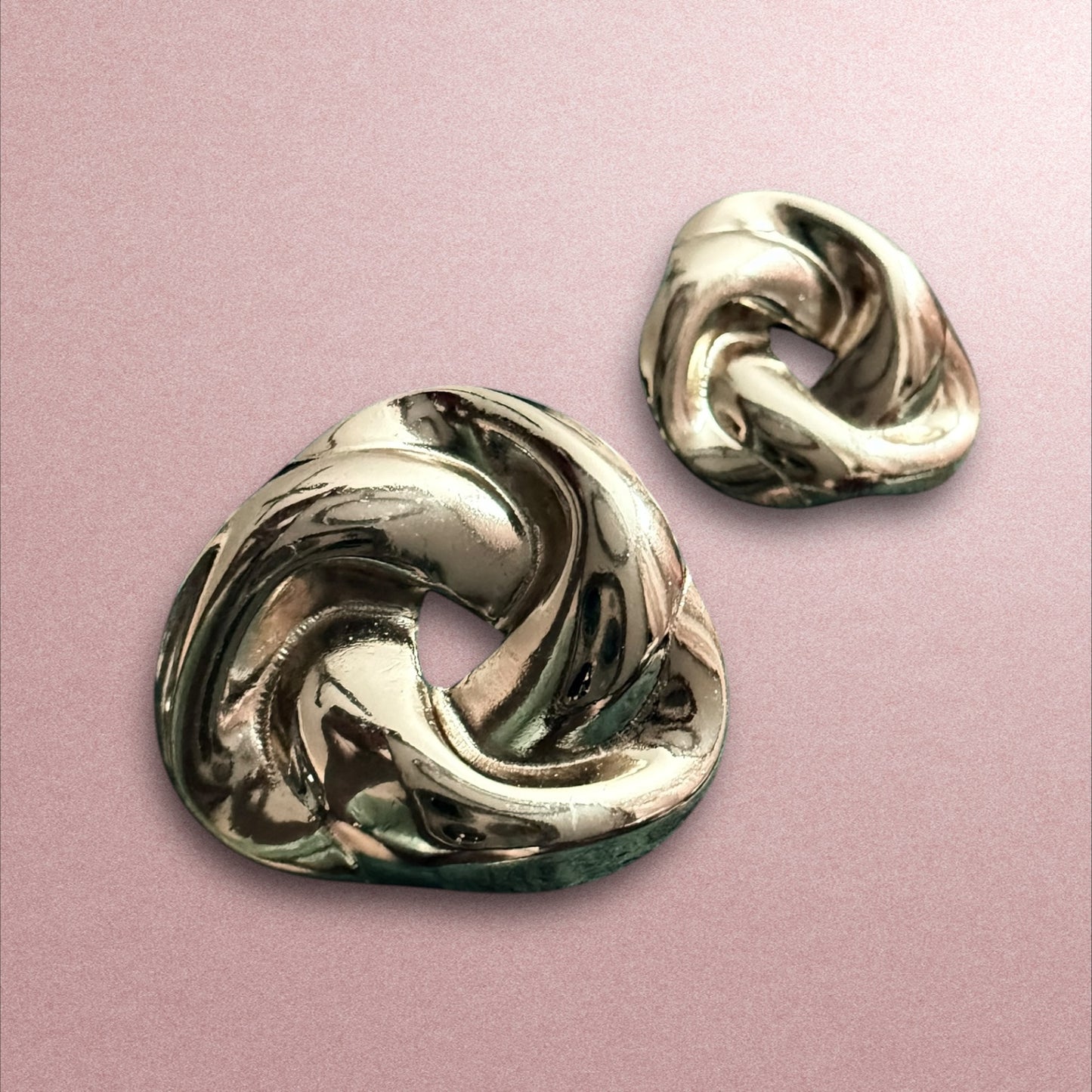 Classic Gold Knot Stud Earrings
