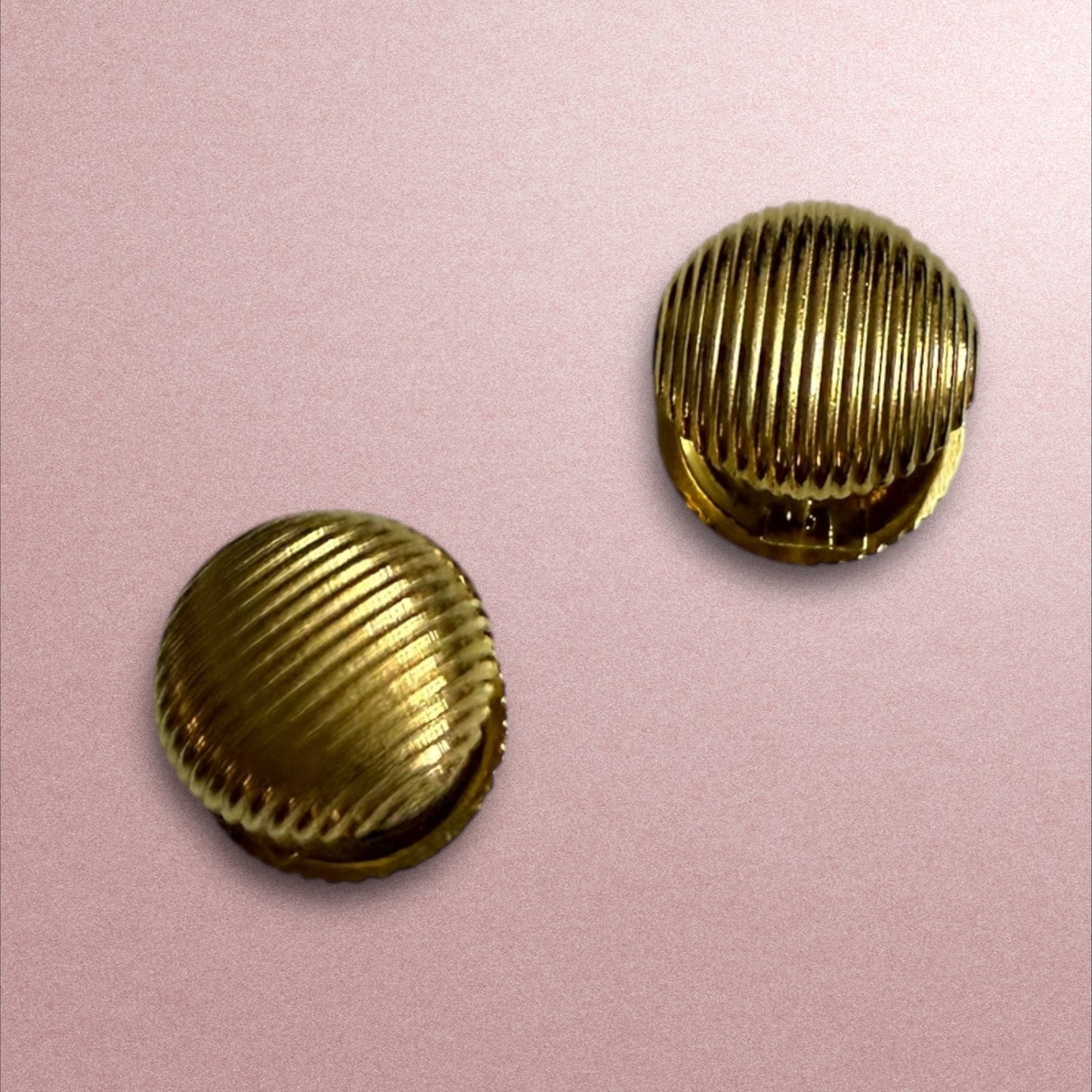 Timeless Gold: Classic Textured Stud Earrings