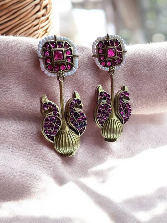 Multicolour Antique Earrings Alloy Drops & Danglers