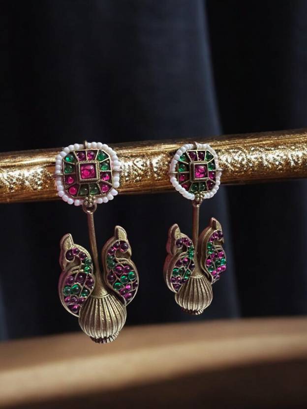 Multicolour Antique Earrings Alloy Drops & Danglers