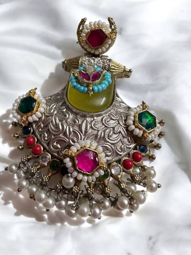 Jadau Pachi Kundan Bridal Earrings Alloy Drops & Danglers